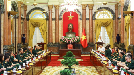 Chủ tịch nước Tô Lâm gặp mặt Ban liên lạc Đại đoàn 305 Dù - Đặc công  (23/7/2024)
