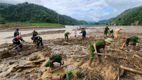 Điện Biên huy động nhiều lực lượng tập trung khắc phục trận lũ quét lịch sử tại Mường Pồn (26/07/2024)