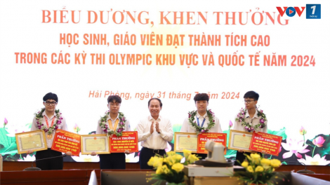 Hải Phòng: Hơn 2,7 tỷ đồng khen thưởng học sinh giỏi quốc tế (31/7/2024)