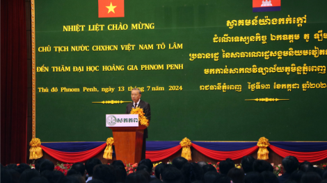 Hợp tác phát triển nguồn nhân lực góp phần thúc đẩy quan hệ hữu nghị Việt Nam-Campuchia (13/7/2024)