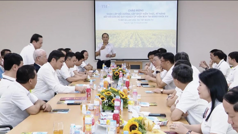 Đại biểu Học viện Chính trị quốc gia Hồ Chí Minh thăm làm việc tại các dự án của Tập đoàn TH (16/08//2024)