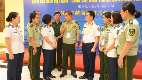 Hội đàm chia sẻ kinh nghiệm trong thực hiện Công tác Đảng-Công tác Chính trị giữa Cảnh sát biển Viêt Nam- Trung Quốc (27/08/2024)