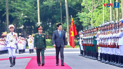 Đại tướng Phan Văn Giang chủ trì lễ đón và hội đàm với Bộ trưởng Bộ Quốc phòng Nhật Bản (06/8/2024)