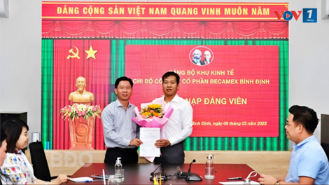 Phát triển đảng viên trong doanh nghiệp ngoài nhà nước ở Bình Định (23/8/2024)