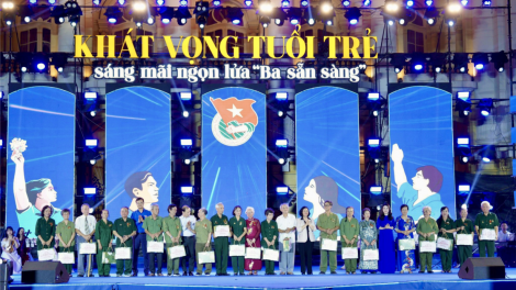 Chương trình chính luận nghệ thuật “Khát vọng tuổi trẻ - Sáng mãi ngọn lửa Ba Sẵn sàng” (09/08/2024)