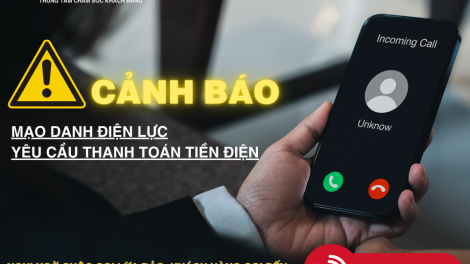 Cảnh báo thanh toán tiền điện vào tài khoản cá nhân (06/08/2024)