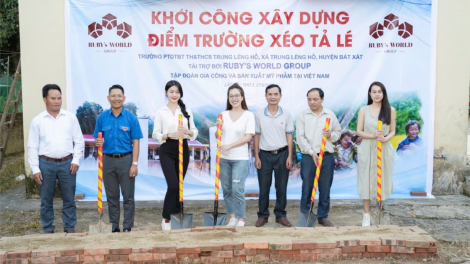 Tập đoàn Ruby's word và Hoa hậu Du lịch Việt Nam 2024 xây dựng điểm trường tại Lào Cai (31/8/2024)