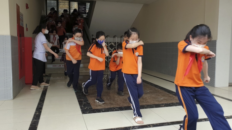 Mô hình trường học an toàn phòng cháy chữa cháy ở Hà Nội (10/9/2024)