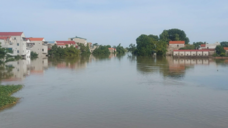 Nước sông Bùi, sông Tích lên cao, ngoại thành Hà Nội tập trung bảo vệ đê  (11/09/2024)