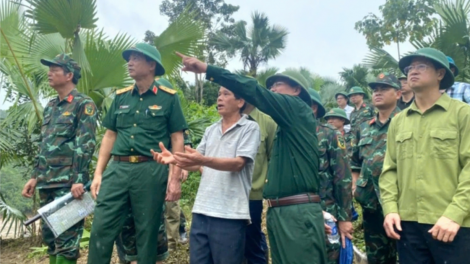 Hơn 600 người tham gia tìm kiếm, cứu hộ, cứu nạn tại vùng lũ quét Làng Nủ (11/09/2024)