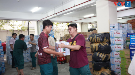 TP.HCM xuất quân đưa hàng cứu trợ ra miền Bắc (13/9/2024)