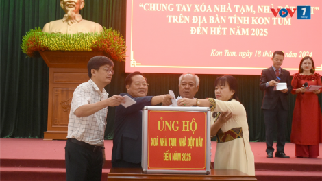 Hơn 1.500 hộ nghèo, cận nghèo tỉnh Kon Tum được hỗ trợ xây dựng nhà (18/9/2024)