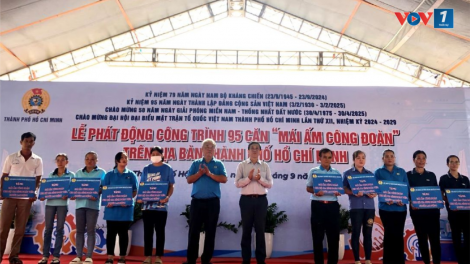 Xây dựng 95 căn “Mái ấm Công đoàn" cho công nhân, người bị ảnh hưởng bão Yagi (23/9/2024)