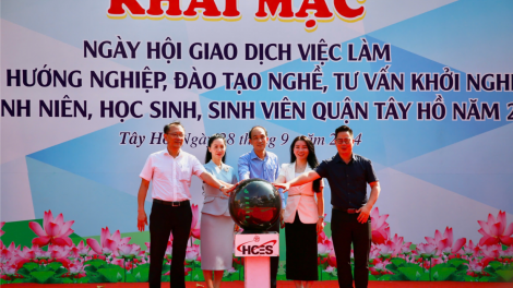 Gần 3.000 chỉ tiêu việc làm, học nghề cho người lao động và học sinh, sinh viên quận Tây Hồ, Hà Nội (28/09/2024)