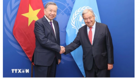 Tổng Bí thư, Chủ tịch nước Tô Lâm gặp Tổng Thư ký Liên hợp quốc António Guterres (25/9/2024)