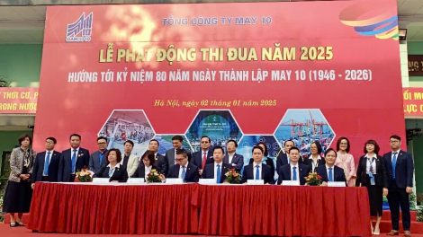 May 10 phát động thi đua đầu năm, phấn đấu năm 2025 đạt doanh thu 5.055 tỷ đồng (02/01/2025)