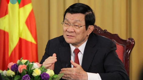 Chủ tịch nước Trương Tấn Sang trả lời báo chí trước thềm năm mới 2016, chia sẻ những đánh giá; nhận định về cơ hội và thách thức đối với đất nước và dân tộc. (Thời sự chiều 30/12/2015)