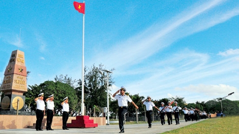 Cán bộ chiến sỹ đảo xa hướng về Đại hội 12 của Đảng. (25/01/2016)