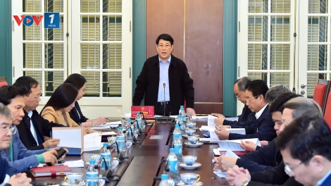 Chủ tịch nước Lương Cường làm việc với văn phòng Chủ tịch nước về công tác tư pháp