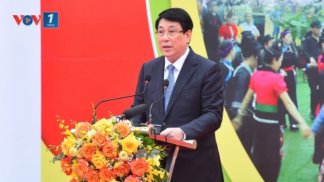 Chủ tịch nước Lương Cường dự Ngày hội sắc xuân trên mọi miền Tổ quốc