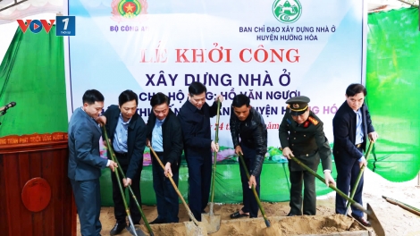 Bộ Công an hỗ trợ Quảng Trị xây dựng 1.143 căn nhà ở giúp hộ nghèo