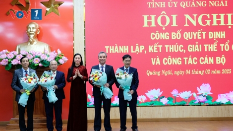 21 cán bộ thuộc diện Ban Thường vụ Tỉnh ủy Quảng Ngãi quản lý tự nguyện xin nghỉ hưu trước tuổi