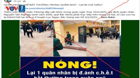 Quân nhân Nguyễn Văn Nghiệp tử vong do sốc nhiễm khuẩn não mô cầu