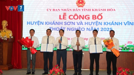 Khánh Hòa công bố không còn huyện nghèo