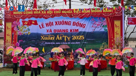 Người Giáy vùng lũ Quang Kim mở hội xuống đồng cầu mùa mới
