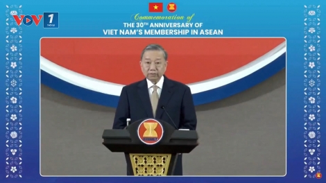 Tổng Bí thư phát biểu về chính sách của Việt Nam tại Lễ Kỷ niệm 30 năm Việt Nam gia nhập ASEAN