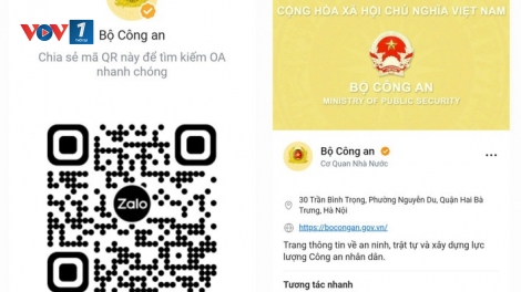 Bộ Công an ra mắt trang thông tin trên nền tảng mạng xã hội Zalo