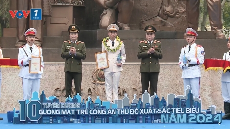 Công an Hà Nội tuyên dương 10 gương mặt trẻ Công an Thủ đô