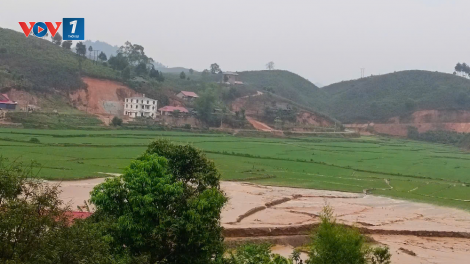 Mưa lớn khiến nhiều diện tích đất nông nghiệp ở Sơn La bị thiệt hại
