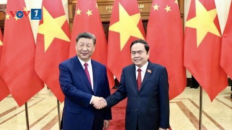 Chủ tịch Quốc hội Trần Thanh Mẫn  hội kiến Tổng bí thư, Chủ tịch nước Trung Quốc Tập Cận Bình