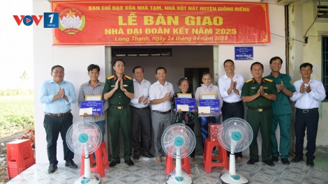 Kiên Giang: Ban CHQS Giồng Riềng hoàn thành 100 căn nhà theo chương trình “Xóa nhà tạm, nhà dột nát”