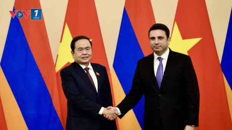 Chủ tịch Quốc hội Trần Thanh Mẫn hội đàm với Chủ tịch Quốc hội Cộng hòa Armenia Alen Simonyan