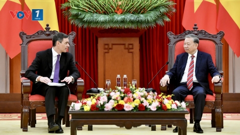 Tổng Bí thư Tô Lâm tiếp Thủ tướng Tây Ban Nha Pedro Sánchez