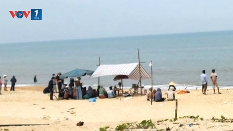 Tìm thấy thi thể học sinh lớp 7 bị đuối nước tại bãi biển Vinh Thanh