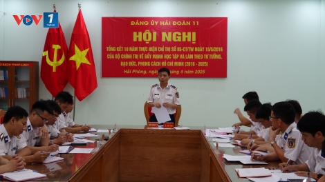 Hải đoàn 11 tiếp tục đẩy mạnh học tập và làm theo tư tưởng, đạo đức, phong cách Hồ Chí Minh