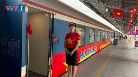 Điều đặc biệt của đoàn tàu Thống Nhất chạy đúng dịp 30/4