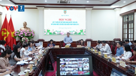Bộ Tư pháp tổ chức Hội nghị lấy ý kiến về sửa đổi, bổ sung một số điều của Hiến pháp 2013