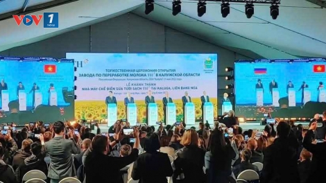 Tập đoàn TH khánh thành nhà máy chế biến sữa công suất hàng đầu Liên bang Nga