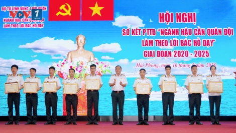 Ngành Hậu cần Vùng 1 Hải quân làm theo lời Bác Hồ dạy