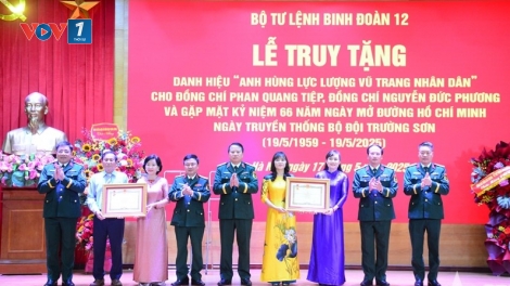 Truy tặng danh hiệu Anh hùng LLVT nhân dân đối với hai cá nhân
