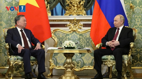 Tổng Bí thư Tô Lâm hội đàm với Tổng thống Vladimir Putin