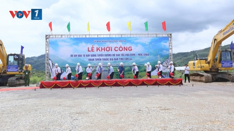 Chính thức khởi công cao tốc nối Hòa Bình với Mộc Châu