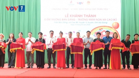 Đài TNVN và Tổng Công ty PVEP khánh thành điểm trường Bản Dâng-Vị Xuyên-Hà Giang