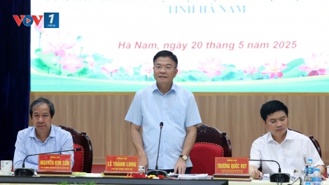 Phó Thủ tướng Lê Thành Long làm việc với tỉnh Hà Nam triển khai dự án xây dựng Khu Đại học Nam Cao