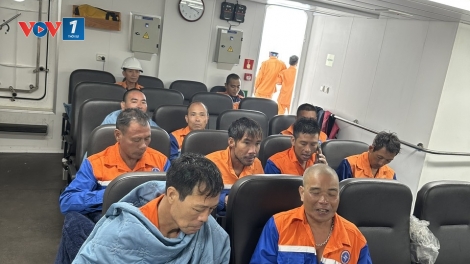 Cứu nạn thành công 10 thuyền viên trên tàu hàng Công Thành 7