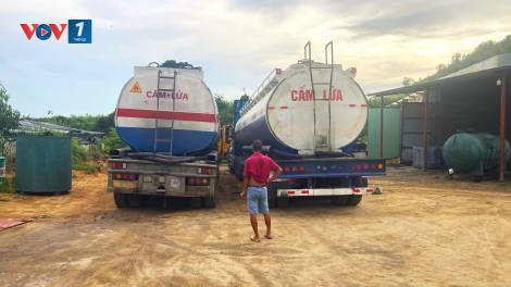 Bình Định: Phát hiện gần 80 tấn chất lỏng nghi là dầu FO không có hóa đơn, chứng từ